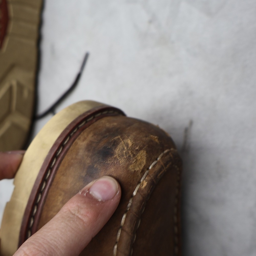 Brunt Men 12 Work Boots Brown Leather Marin Composite Toe Rugged Lace Up Utility - Picture 16 of 16
